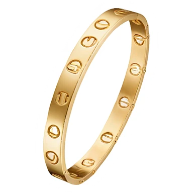 cartier love bracelet gold sticker