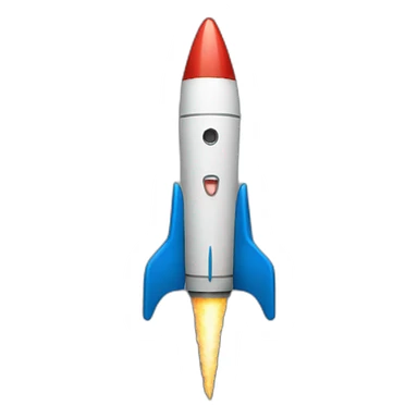 Singing rocket sticker