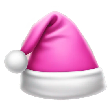 Pink Santa hat sticker
