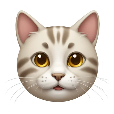 cat with blushing cheeks sticker