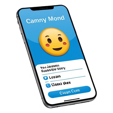 digital busniess card on a phone screen in english written just a phone screen no hands and a very professional without any empji sticker