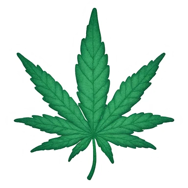 weed leaf with smoke sticker