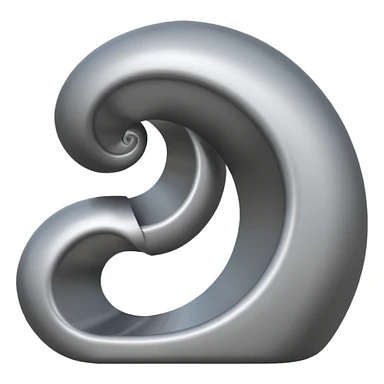 swirly grey slide sticker