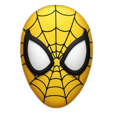 Yellow Spiderman sticker