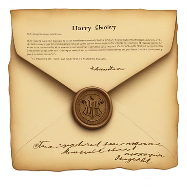 Harry potter letter sticker