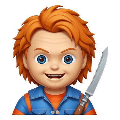 Un emojin de chuky sticker