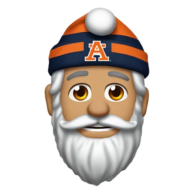 Bruce Pearl as an Auburn themed Santa Clause sticker