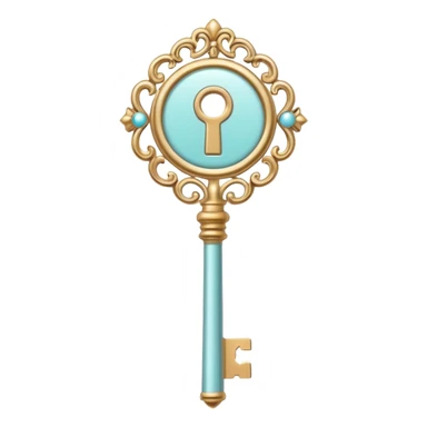 Pastel key  sticker