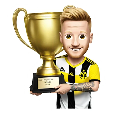 Marco Reus with trophy  sticker