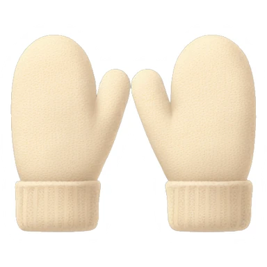Cute mittens (beige) sticker