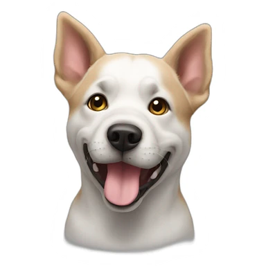 chien mangeant un un chat sticker