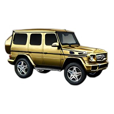 gold mercedes g65 sticker