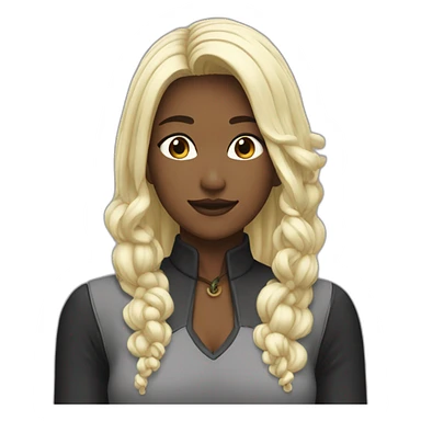 黒髪セミロングで色白な日本人女性 sticker