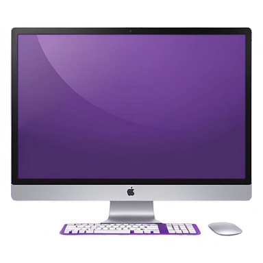 2 dark purple wide screen monitors sticker