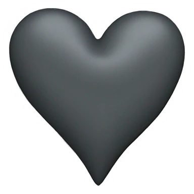 charcoal grey heart sticker