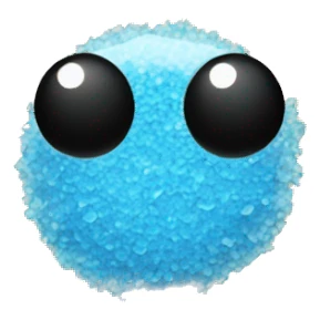 Plastic Bag with Blue Crystal Powder Inside  sticker