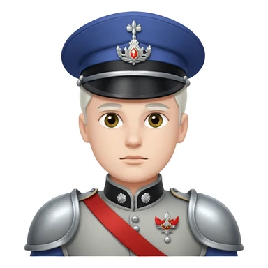 Ice Guard – silver pauldrons,Royal Soldiers. sticker