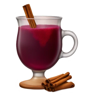 Cozy mulled wine sticker