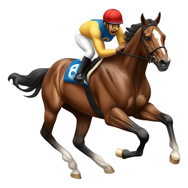 horse racing horse sticker