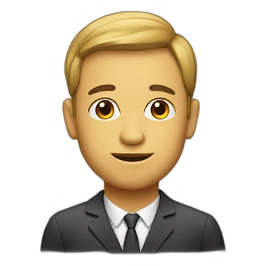 Smart person sticker