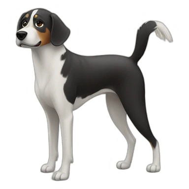 Oiseau sur chien sticker