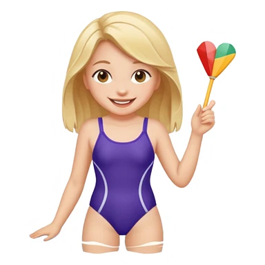 Дівка в купальнике sticker