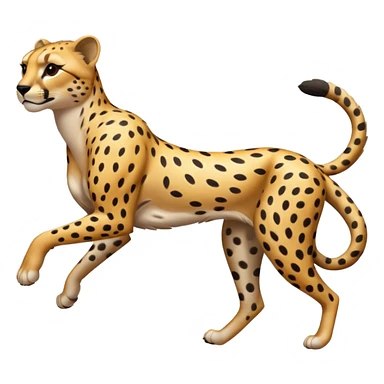 fast aggressive jumping running sheetah

 sticker