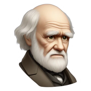 charles darwin cry sticker