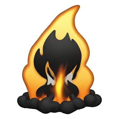 Black hard fire sticker
