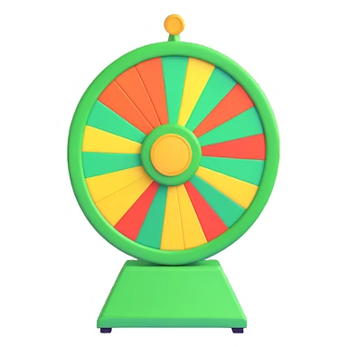 Green Prize Wheel sticker