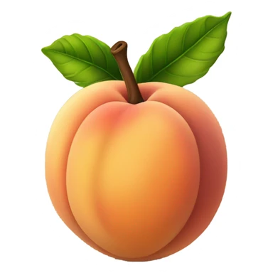 a peach that is the color brown  sticker