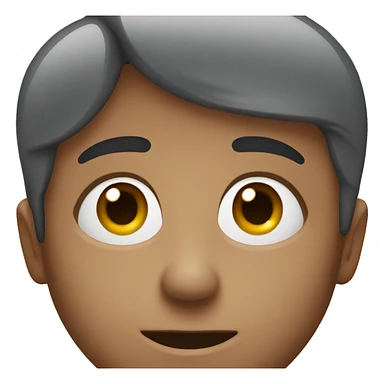 Face close to screen hello sticker