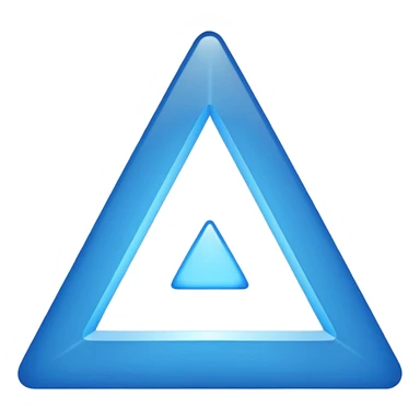 iOS style emoji, minimal summoning symbol, three dots triangle sticker