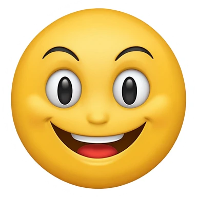 Classic Emoji making an evil smiling face sticker
