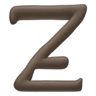 Letter Z from fingers sticker