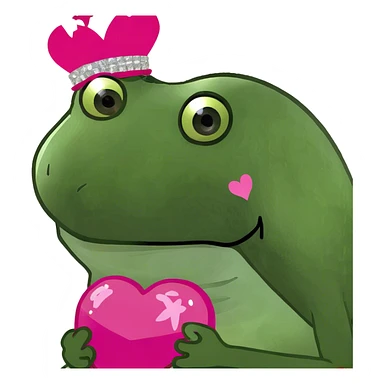 a pink sparkly heart sticker