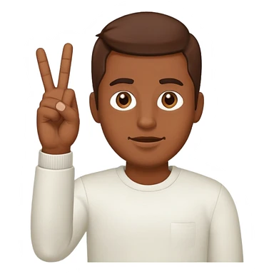 Brown skin guy sticking the middle finger up sticker
