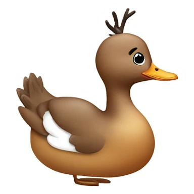 Reindeer Duck sticker