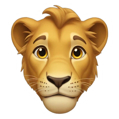 Simba nod sticker