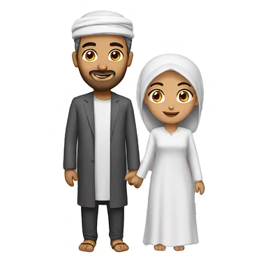 Arab couple  sticker