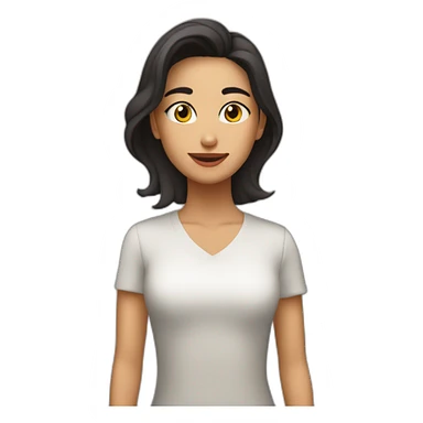 Carita morena feliz y llorando  sticker