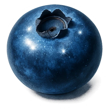 sparkling blueberry sticker