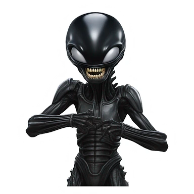 Xenomorph thumbs down sticker