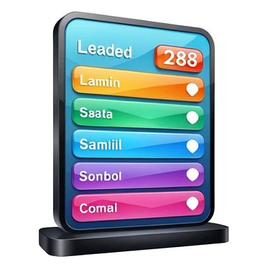 I want to generate a 3d image for a leaderboard sticker