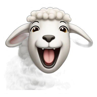 Sheep laughing sticker