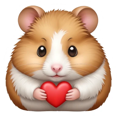 Hamster with heart eyes sticker