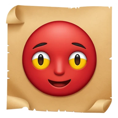 Pasta vermelha com papel sticker