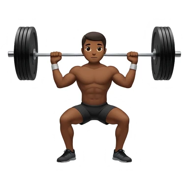 silhouette lifting a light barbell sticker