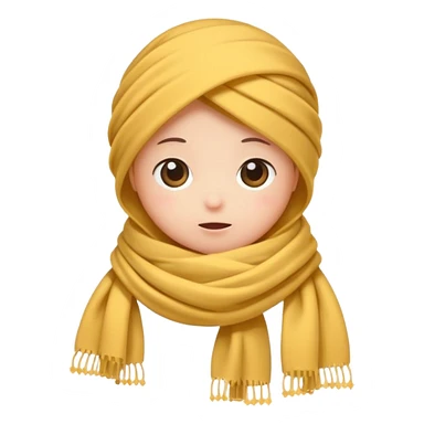tiny star wrapped in scarf shivering cute sticker