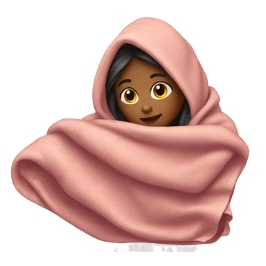 Girl with blanket  sticker